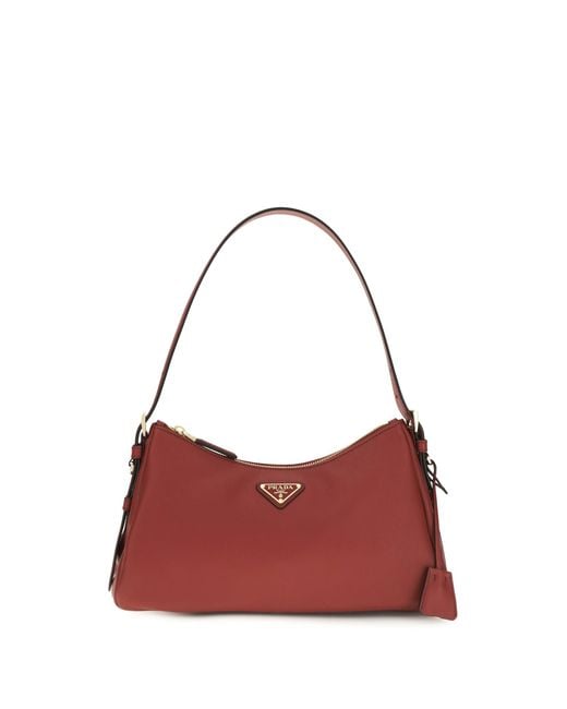 Prada Red Aimée Medium Shoulder Bag