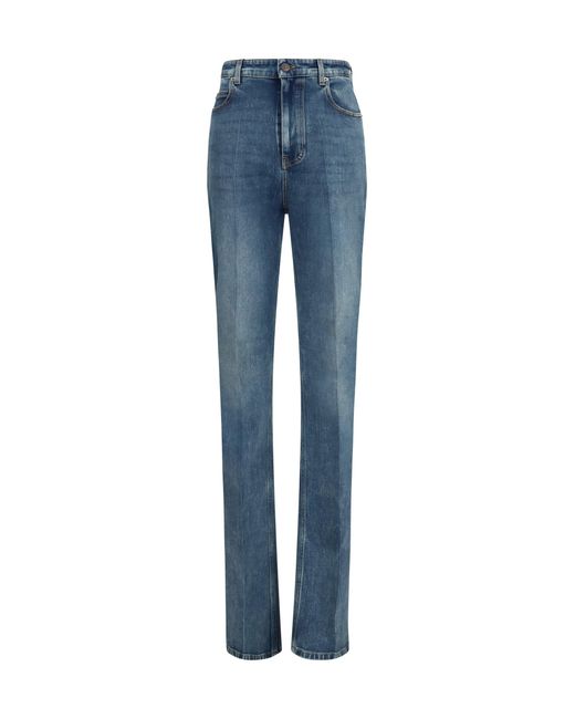 Women's Blue High-Waisted Skinny Jeans