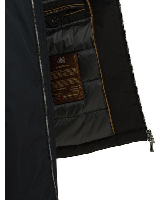 Moorer Black Albini-Stp Short Down Jacket for men