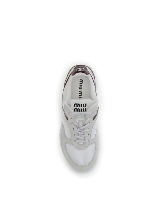 Miu Miu White Gymnasium Sneakers