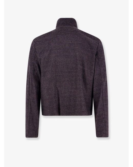 TONYWACK Blue Multi Stripe Cardigan for men