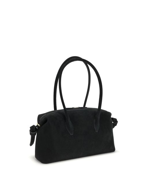 Yuzefi Black Shoulder Duffle Bag Brioche