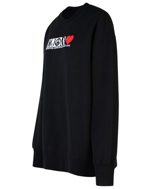 Moschino Black Cotton Sweatshirt