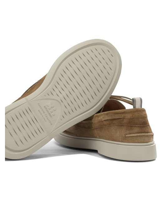 Officine Creative Brown "Bones 013" Lace Up Loafers for men