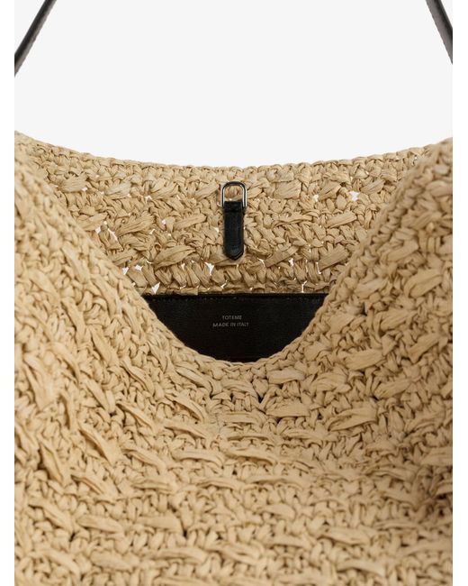 Totême Natural Raffia Shoulder Bag