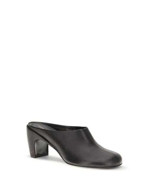 Dries Van Noten White Leather Mules