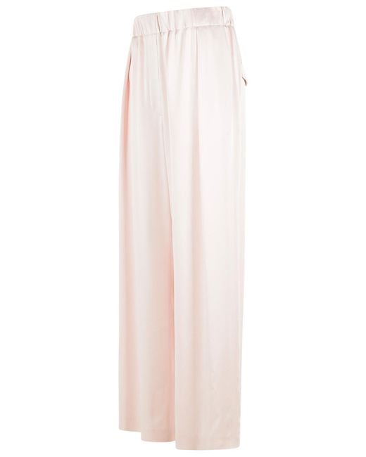 Jil Sander White Acetate Blend Trousers