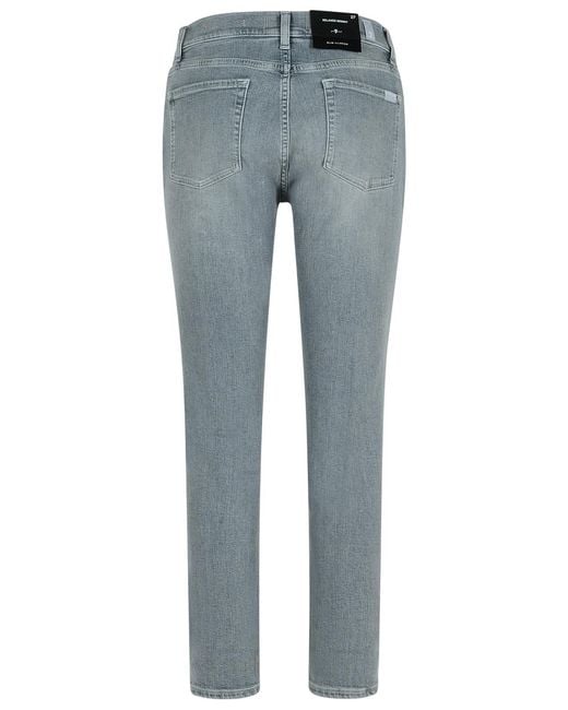 7 For All Mankind Blue Relaxed Skinny Jeans
