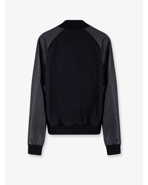DSquared² Blue Jackets Pelle/Lana for men