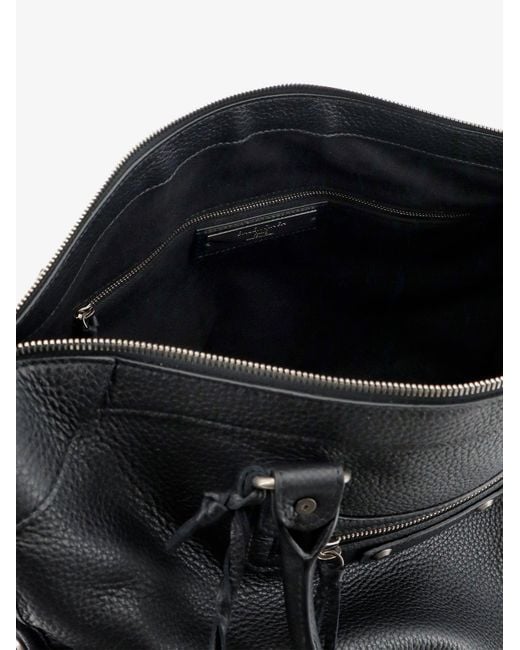 Balenciaga Black Le City Business Leather Travel Bag for men