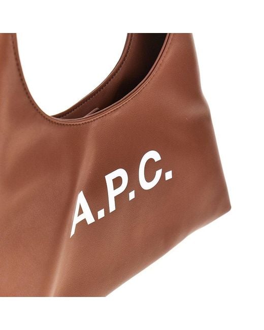 A.P.C. Brown Ninon Baby Tote Bag