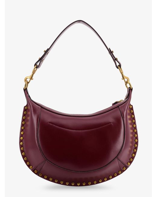 Isabel Marant Purple Naoko Leather Crossbody Bag