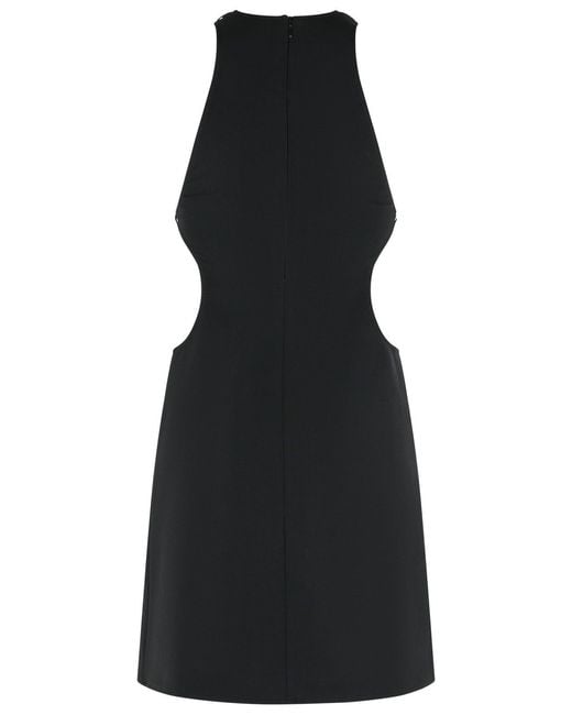 Courreges Black Wool Blend Dress