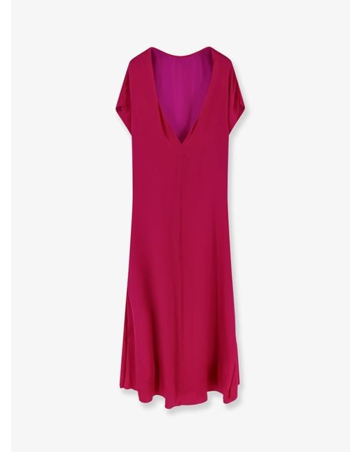 Dries Van Noten Pink Diria Silk Dress