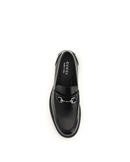 Gucci Black Horsebit Loafers for men