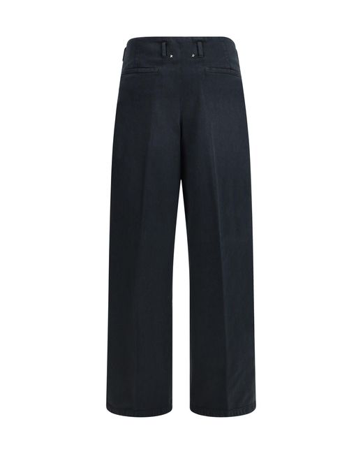Golden Goose Deluxe Brand Blue Cotton Denim Trousers