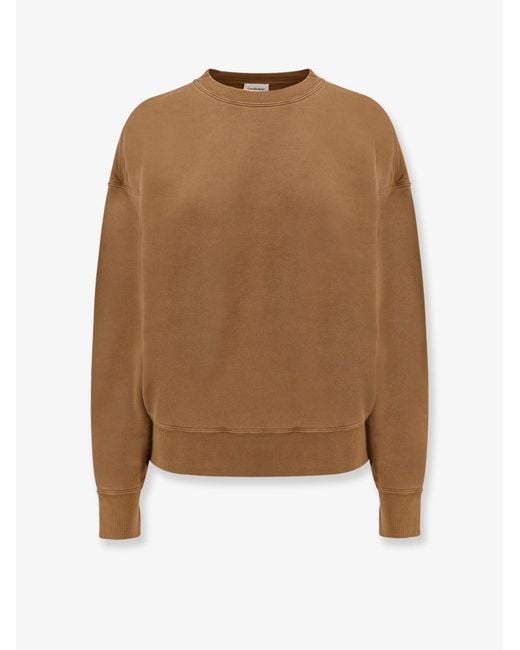 Saint Laurent Natural Sweatshirt With Logo