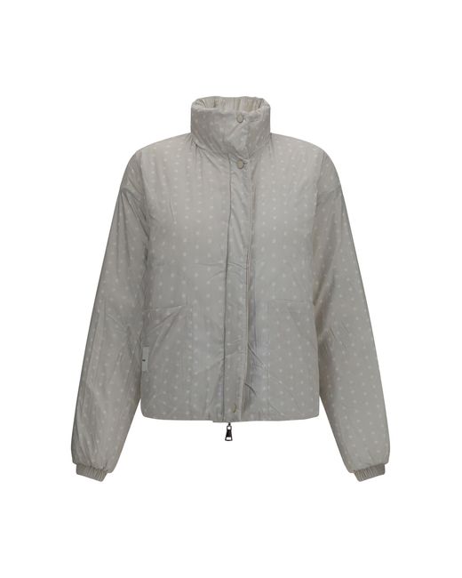 GONGDID DESIGN Gray Reversible High-Neck Puffer Jacket