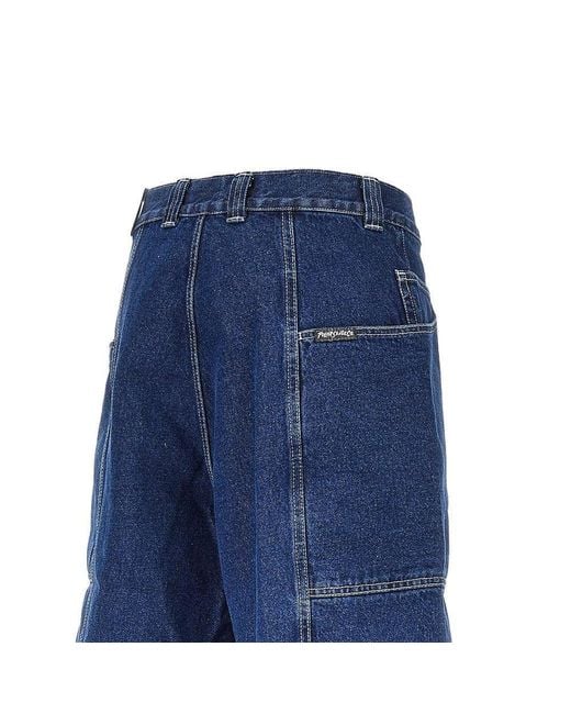 POLAR SKATE Blue 'Jiro' Denim Shorts for men