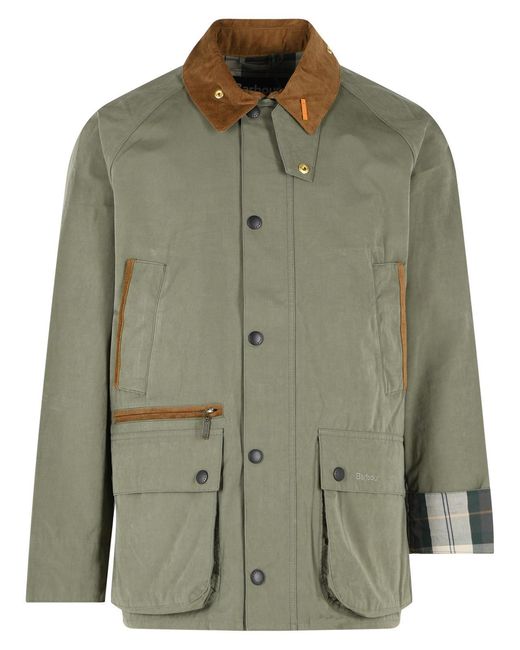 Men's Green Casual Bedale Icons Jacket Fern