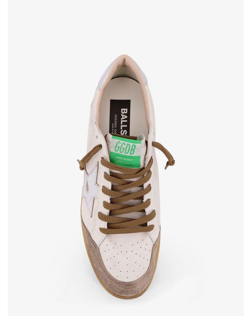 Golden Goose Deluxe Brand Brown Deluxe Brand Ball Star Leather Sneakers for men