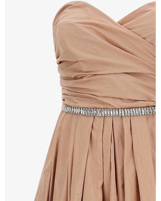 Pinko Natural Dress Dattero Taffeta
