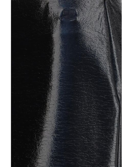 Courreges Blue Skirt Vinyl Midi