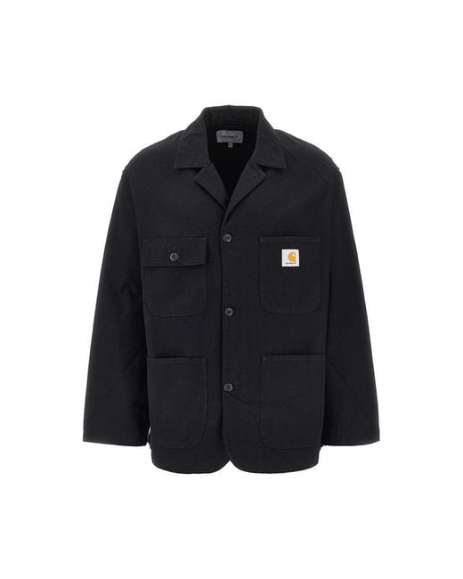 Carhartt Black 'Brader' Cotton Twill Blazer for men