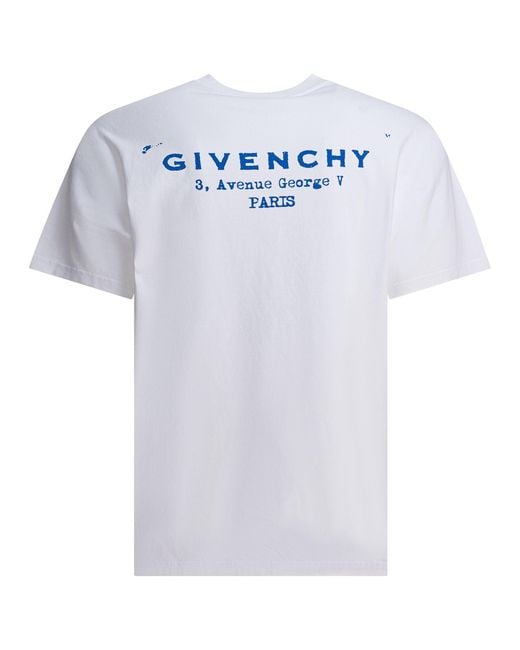 Givenchy White T-Shirt With Print for men