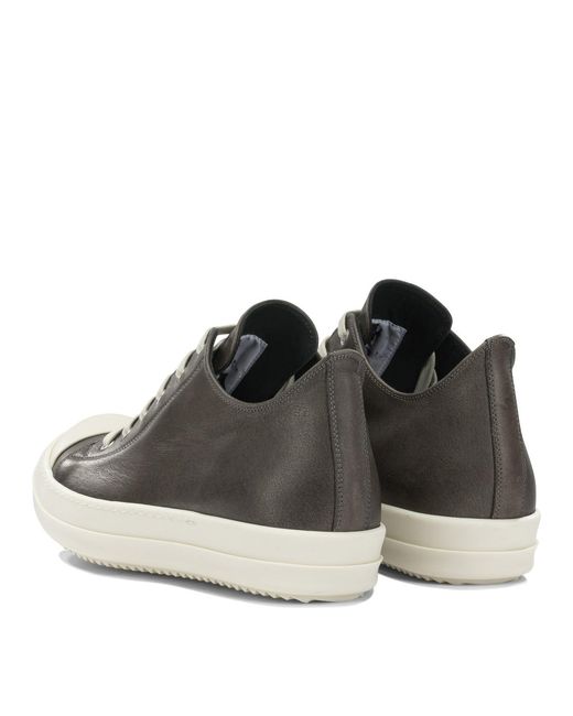 Rick Owens Gray Low Sneaks Sneakers for men