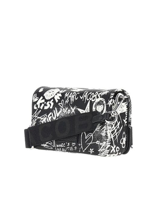 Marc Jacobs Black Leather The Punk Scribble Mini Bag