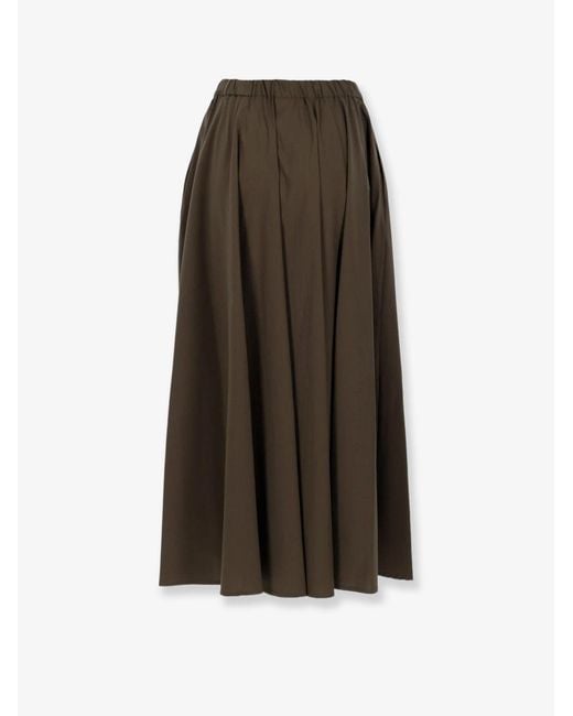Aspesi Green Cotton Skirt