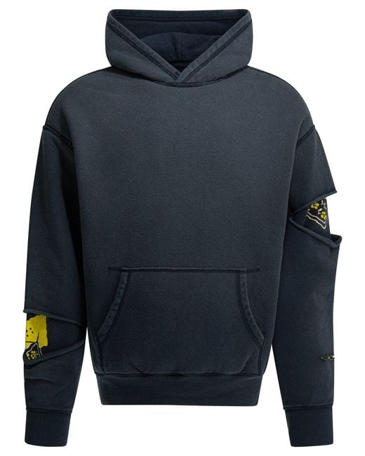 Kapital Blue Peckish Rainbowy Sweatshirt for men