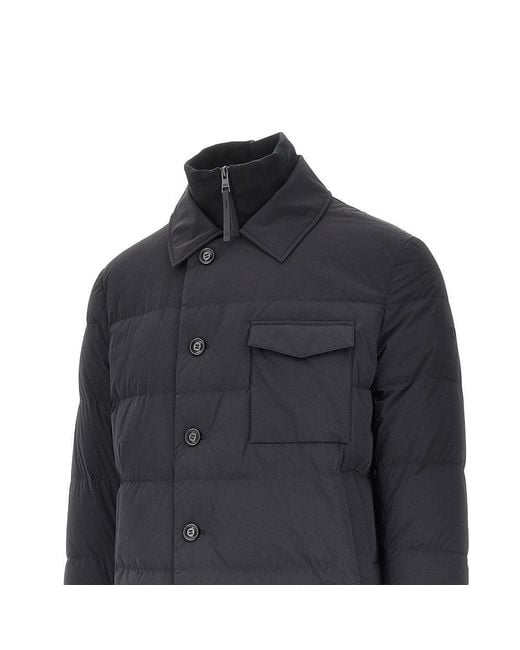 DUNO Black 'Vance' Down Jacket for men