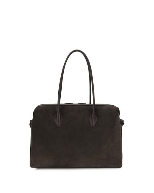 Yuzefi Black Large Brioche Duffle Shoulder Bag Ganache