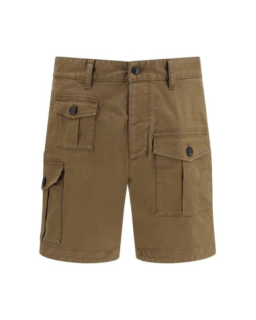 DSquared² Green Sexy Cargo Short for men