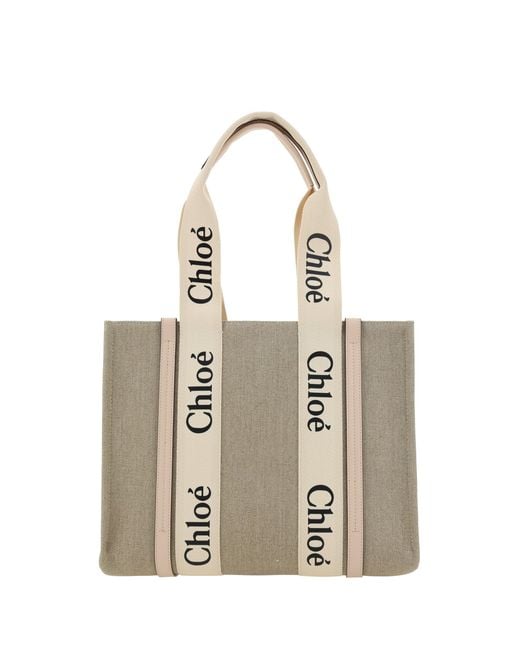 Chloé Natural Chloã Woody Shoulder Bag