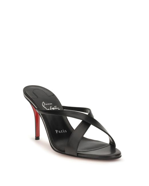 Christian Louboutin White Mulazee Cross Sandals