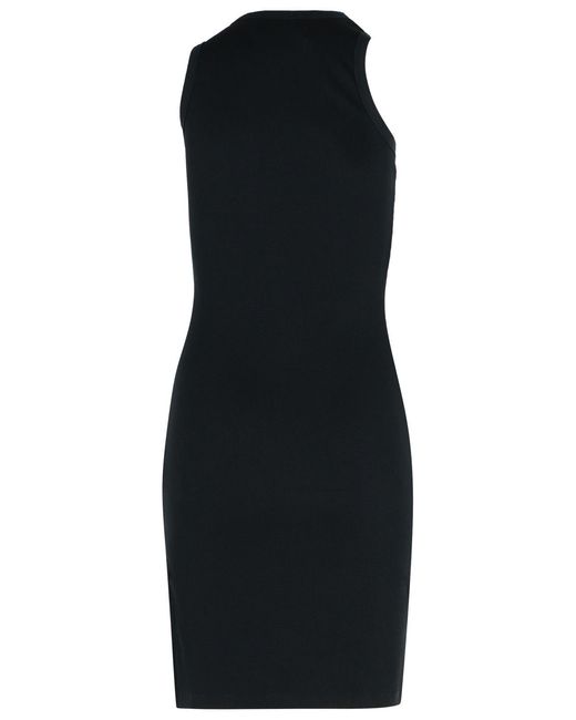 Coperni Black Clip' Cotton Dress