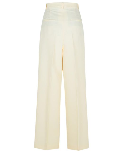 Rohe White Tailored Cream Recycled Polyester Pants