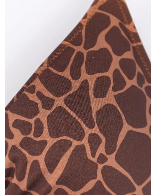 Mc2 Saint Barth Brown Bikini Top