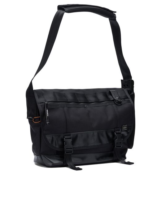 PORTER-YOSHIDA & CO Black "Heat" Medium Crossbody Bag for men