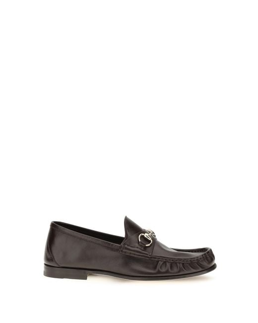 Gucci White Lugano Leather Loafers for men
