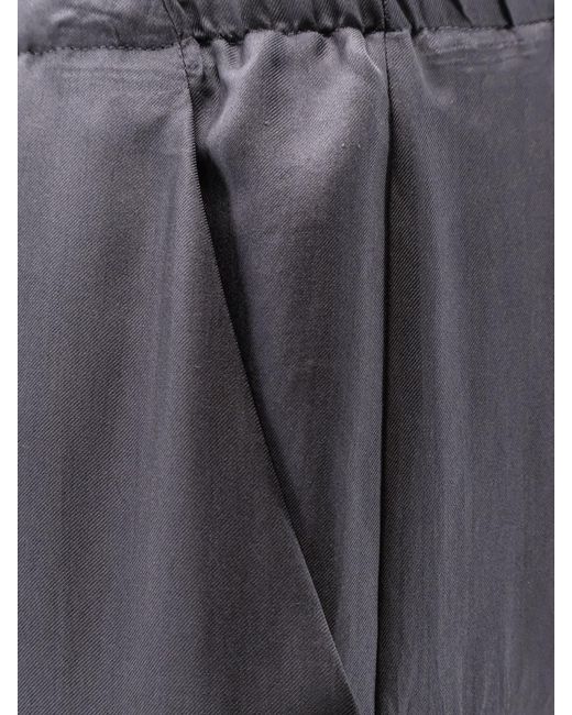 Alysi Blue Silk Trousers