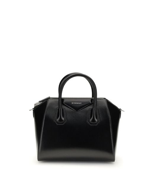 Givenchy Black Antigona Small Leather Box Handbag