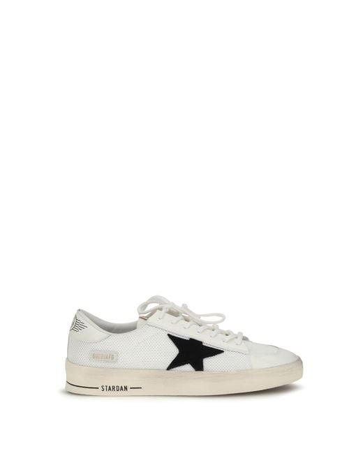 Golden Goose Deluxe Brand White Sneakers Stardan for men