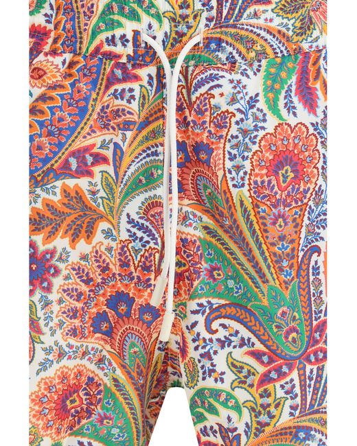 Etro Red Swimwear for men