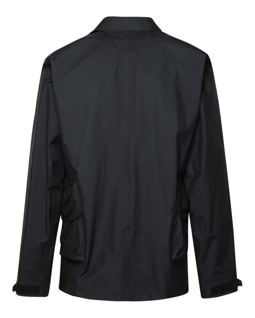C P Company Black 'Goretex' Nylon Blazer for men