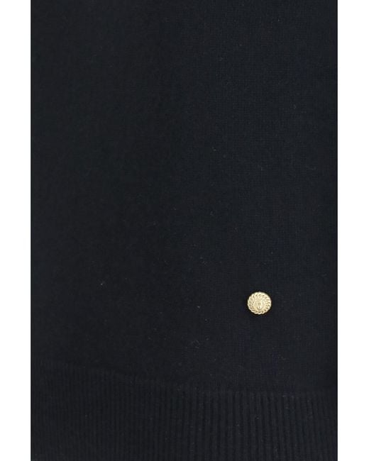 Balmain Black Sweater Wool And Cashmere