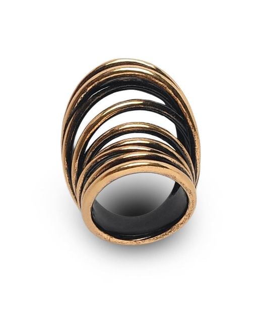 Panconesi Black 'Orbit Ring' Copper Ring